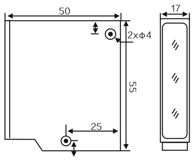 G55-Infrared-ray-Photoelectric-Switch-Sensor-dimension