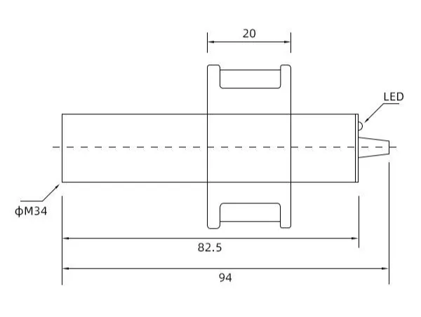 lm34-non-flush-sensing-distance-17mm-inductive-proximity-switch-dimension