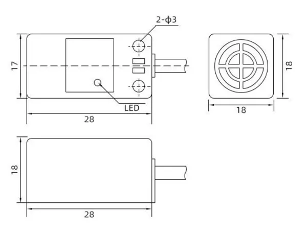 lmf2-square-proximity-switch-dimension