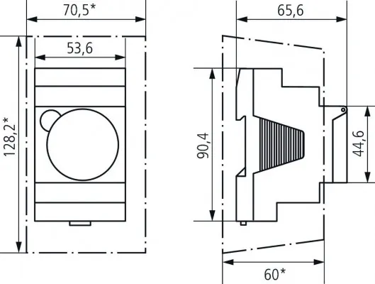 Mechanical Timer Switch SUL181d Dimension