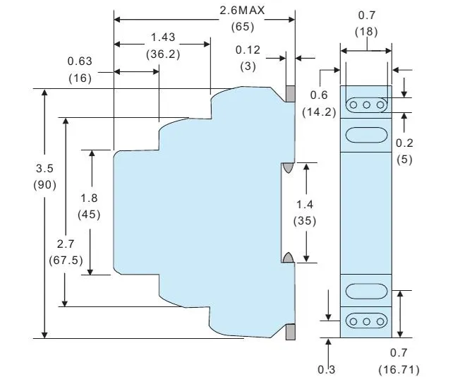 VIOX WiFi Intelligent Relay YX1011 Dimension