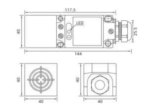 CMF37 Capacitive Proximity Sensor dimension