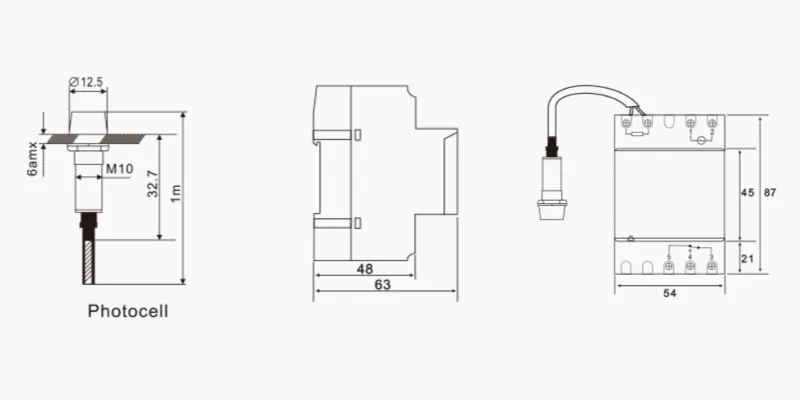 Digital-Timer-Switch-THC9160-Dimension