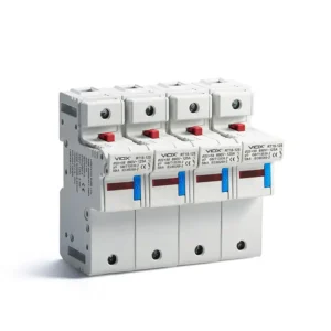 RT18-125 "Din Rail" tipo 22x58 kasetės 690V 125A 2 polių 4 polių saugiklių laikiklis