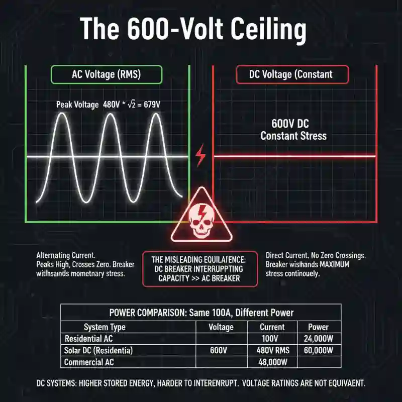 The 600-Volt Ceiling / AC vs. DC Voltage Equivalence