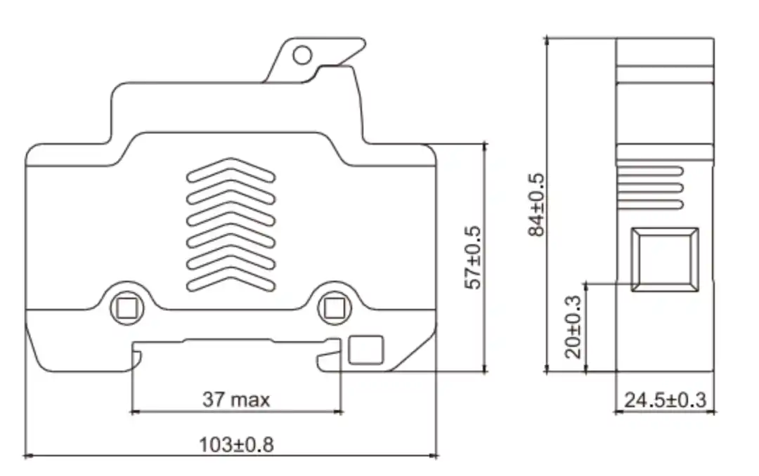 VIOX RT18-63 Din Rail Mounted Fuse Holder