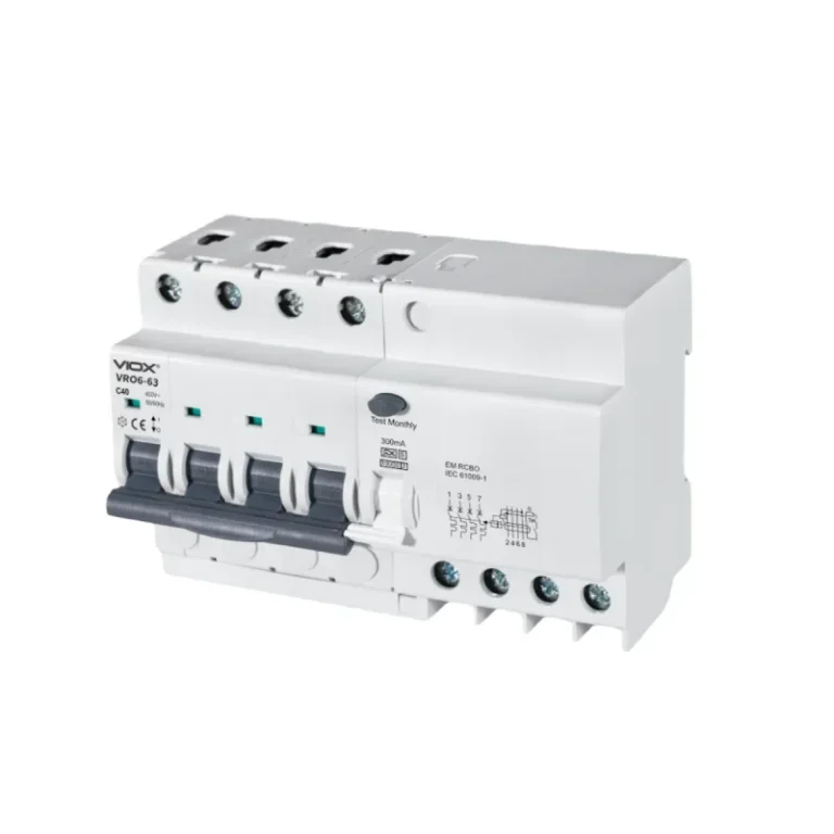 VIOX VRO6-63 4P Electronic Type 6-63A RCBO
