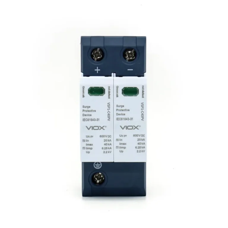 VIOX VSP1-C40PV/2(S) 600V Pluggable Single-Pole SPD