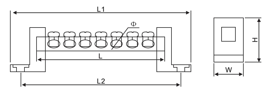 neutral bar dimension