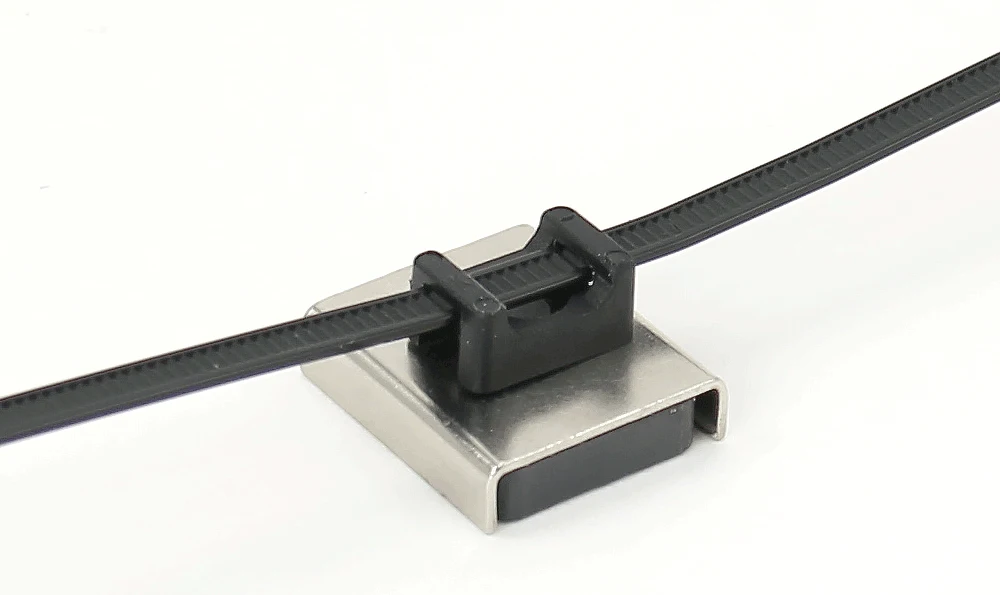 Day2DayEssentials Stainless Steel Cradle Cable Tie Anchors - M4 Saddle Mount Bases (316 Steel)