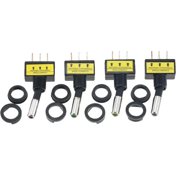 4 toggle switch with light indicators