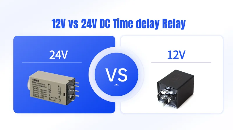 12V vs 24V DC Χρονική καθυστέρηση Ρελέ