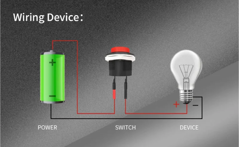 2-pin push button Wiring 