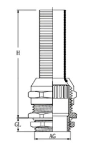 FLEXIBLE CABLE GLAND DIMENSION