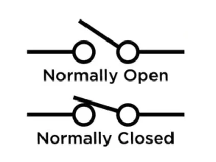 NC and NO Circuit Symbols