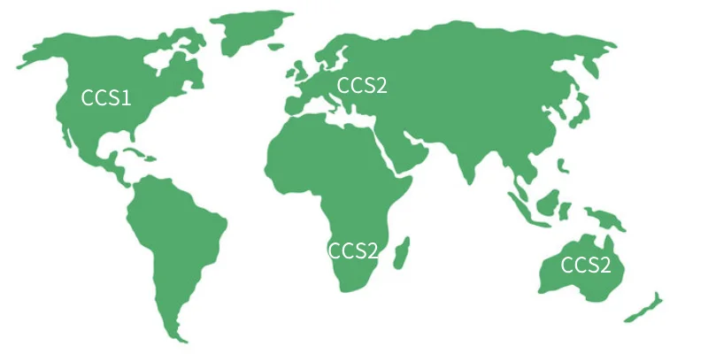 countries use type of CCS charger