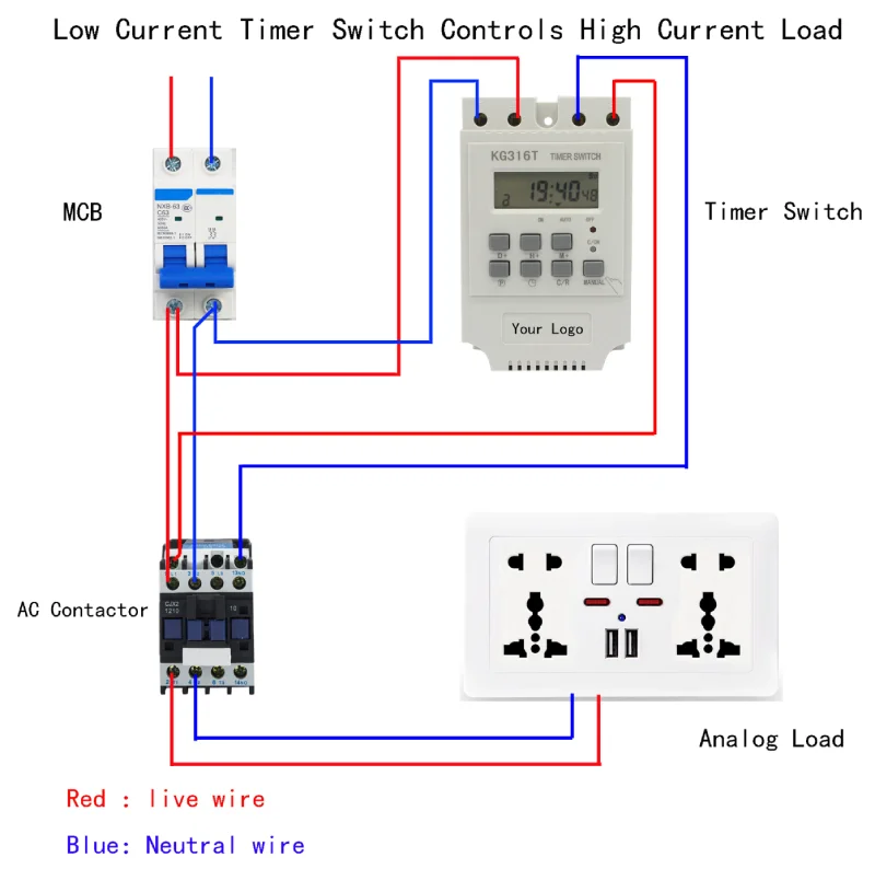 digital timer wiring diagram