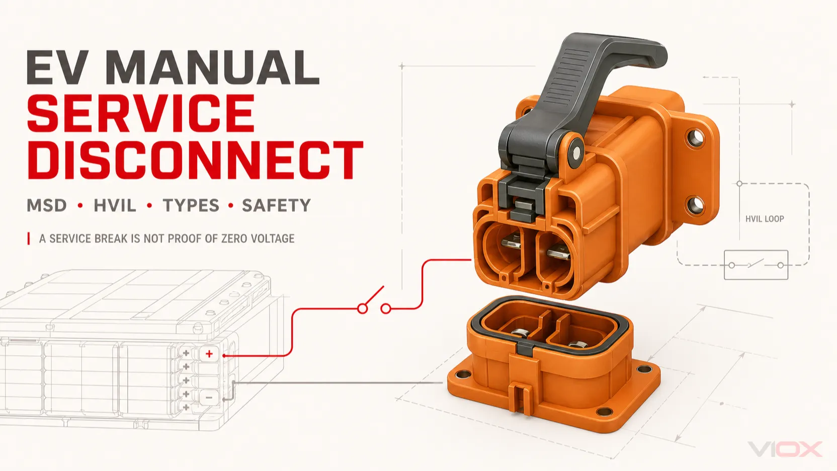 Desconectador de servicio manual (MSD) para vehículos eléctricos: cómo funciona y seguridad