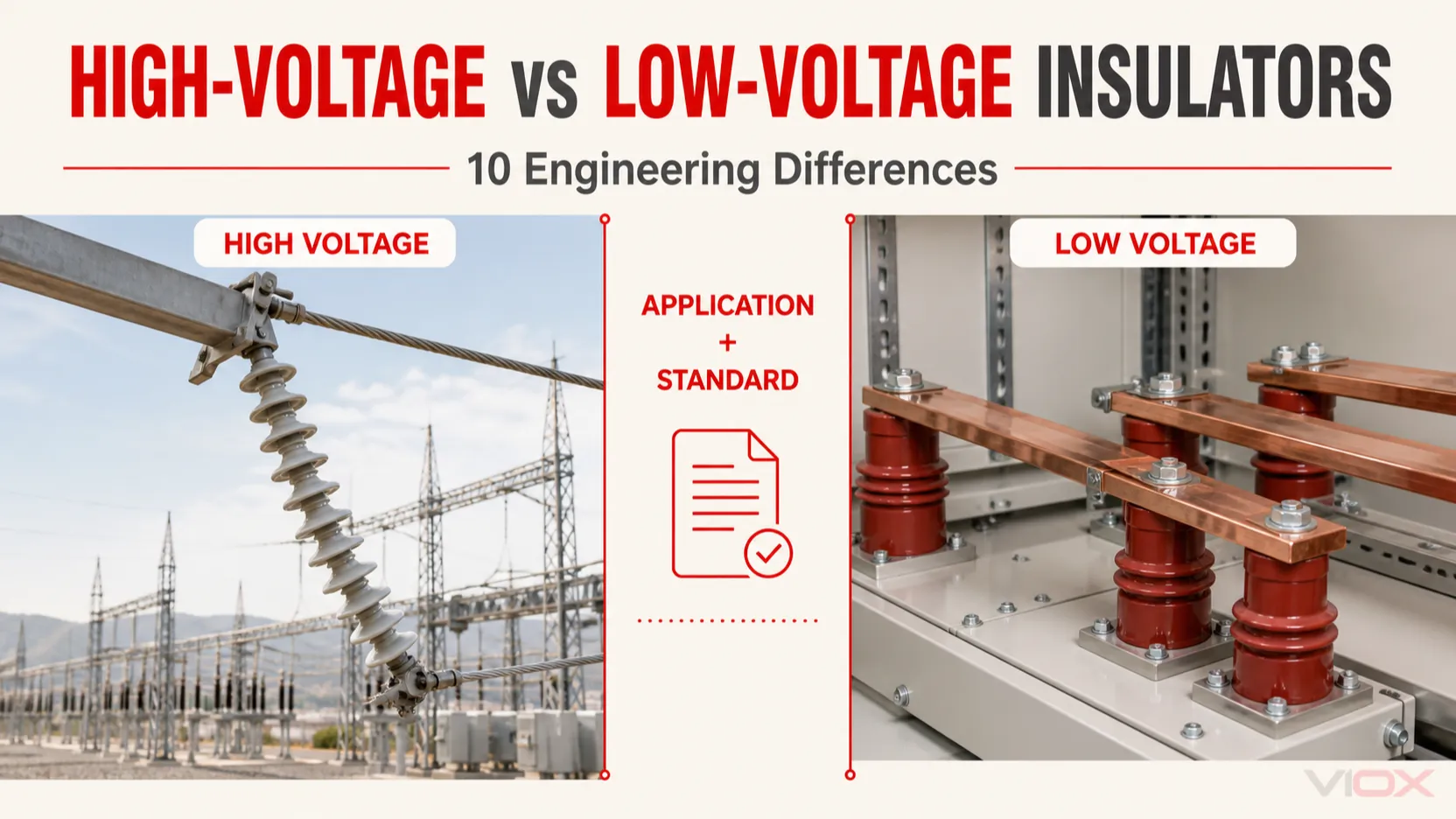 High-Voltage vs Low-Voltage Insulators: 10 Differences