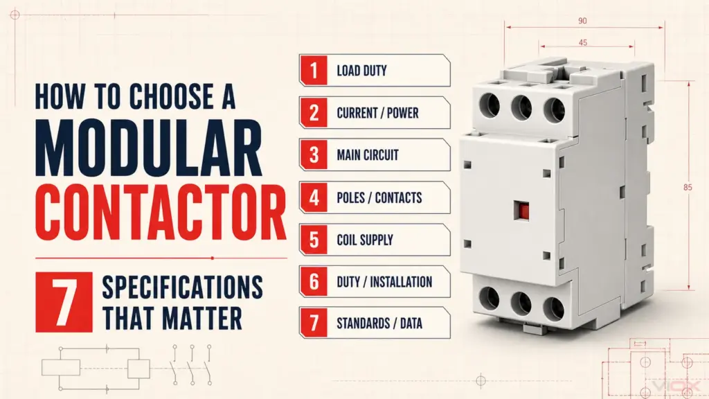 How to Choose a Modular Contactor: 7 Specifications That Matter