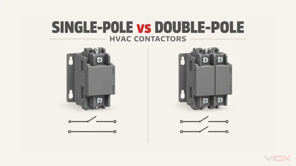 Kontaktor Kutub Tunggal vs. Kutub Ganda: Penggantian HVAC