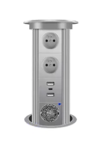 Double French socket+ USB+Bluetooth audio