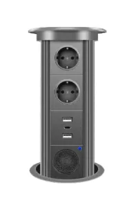 Double German socket+ USB+Bluetooth audio