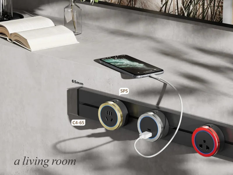 VIOX Gen3 C4 Surface Mounted Track with iphone charging