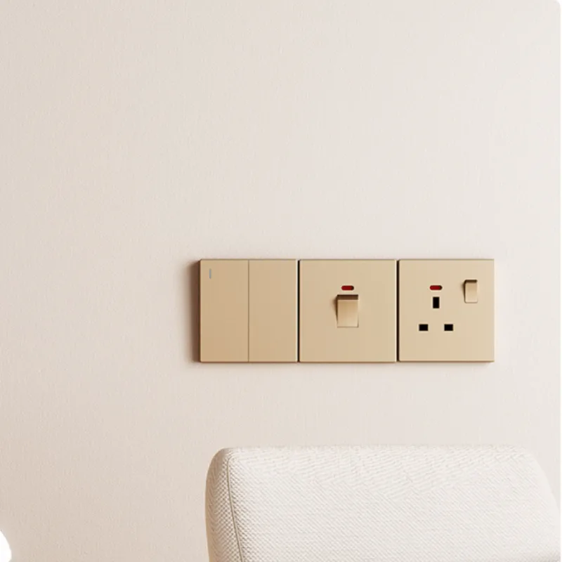Champagne Gold UK Switch and Socket