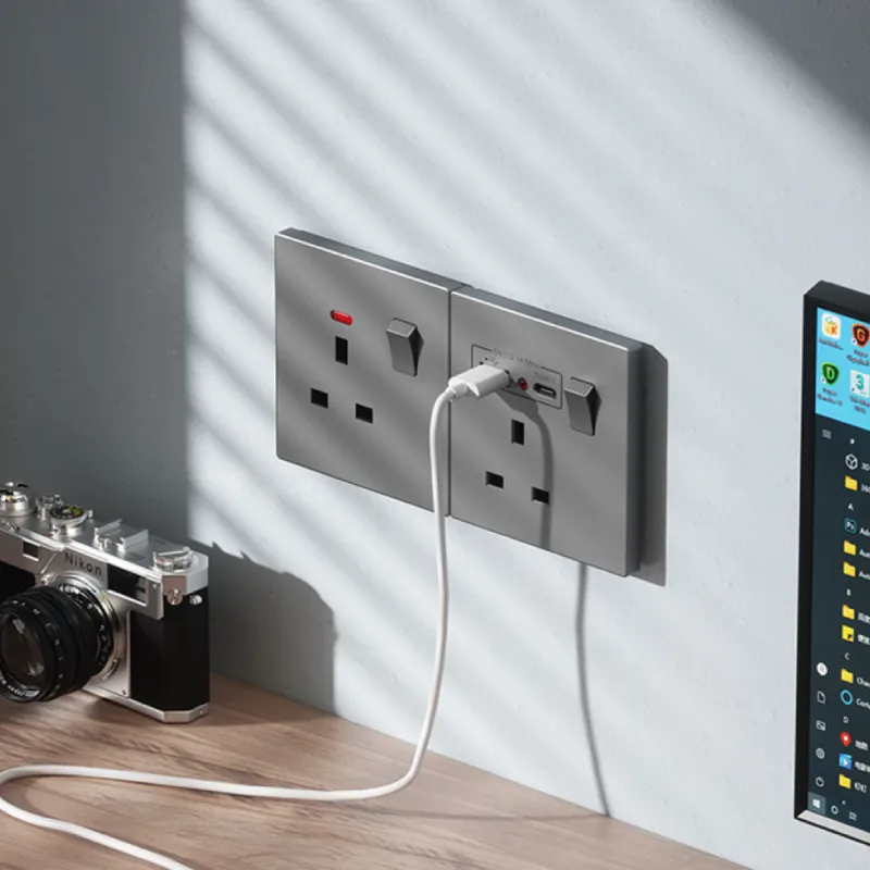 Starry Gray UK Switch and Socket