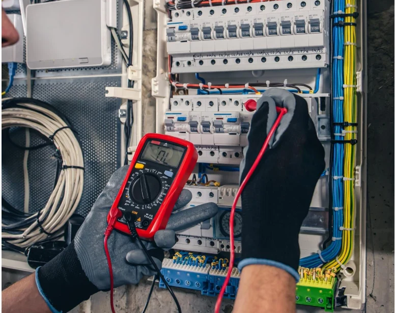 man testing mcb
