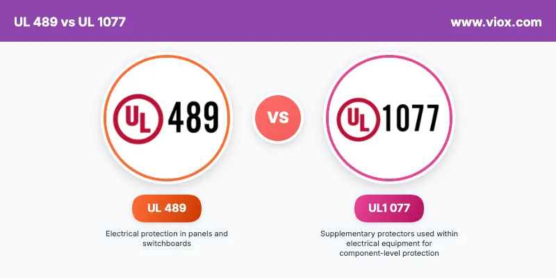 UL 489 έναντι UL 1077