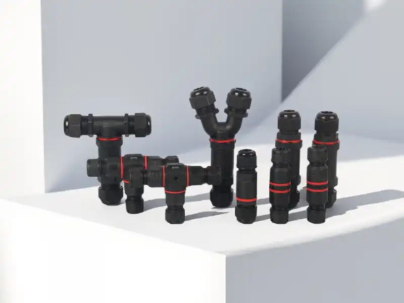 Black waterproof wire connectors