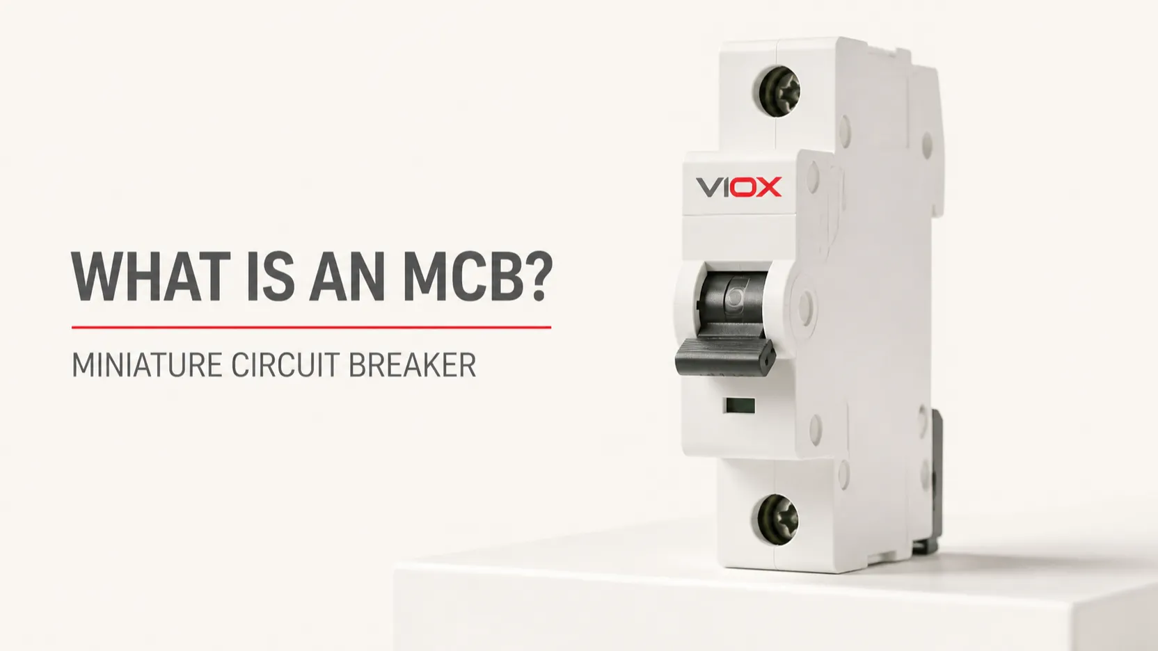 What Is an MCB? Miniature Circuit Breaker Working Principle