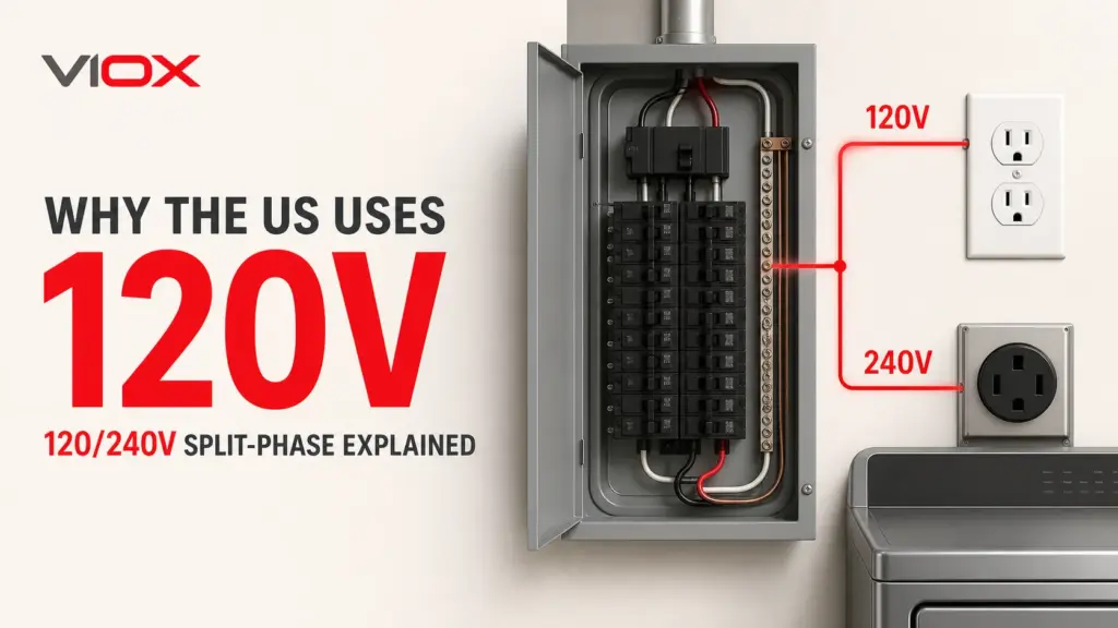 Why the US uses 120V and how 120/240V split-phase service works
