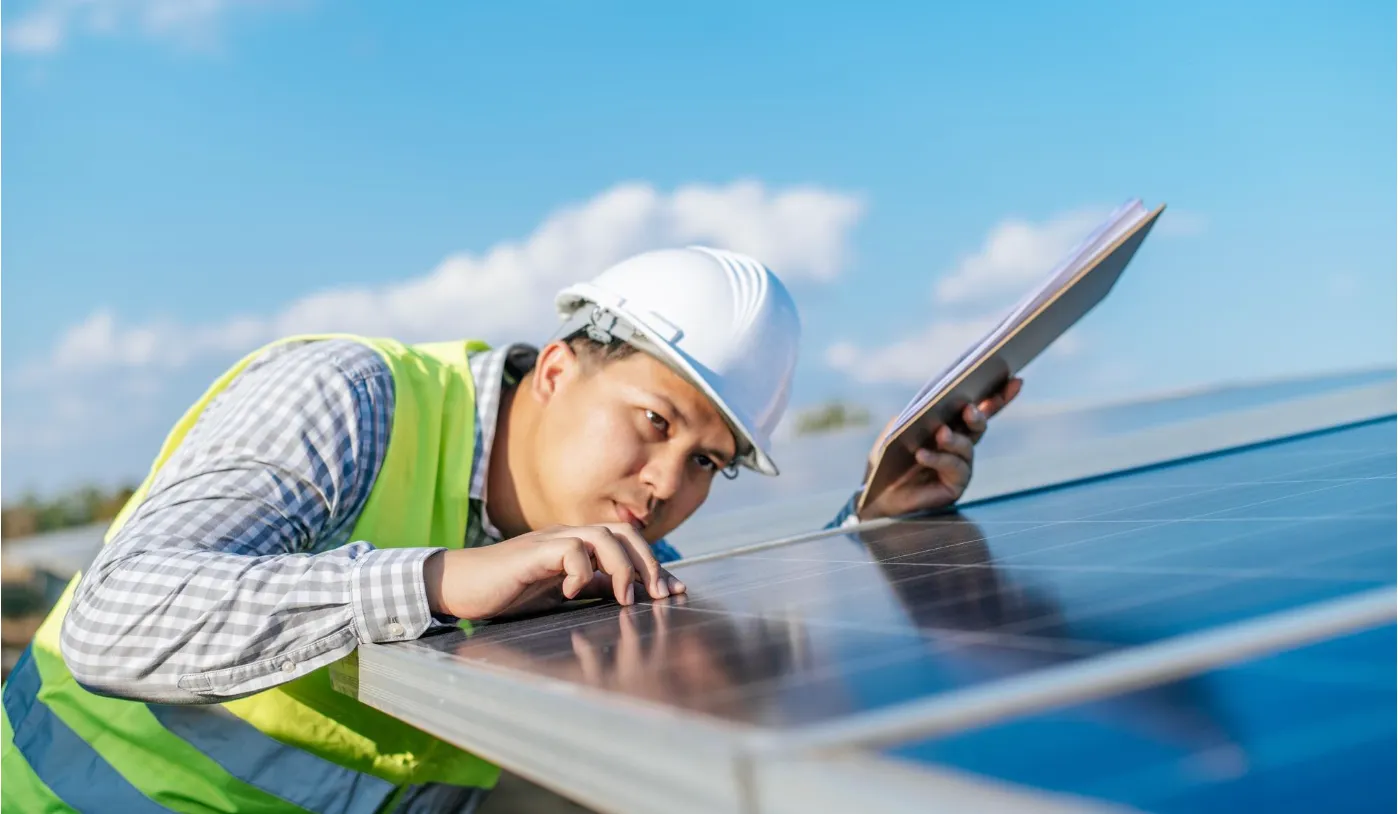 check solar panel
