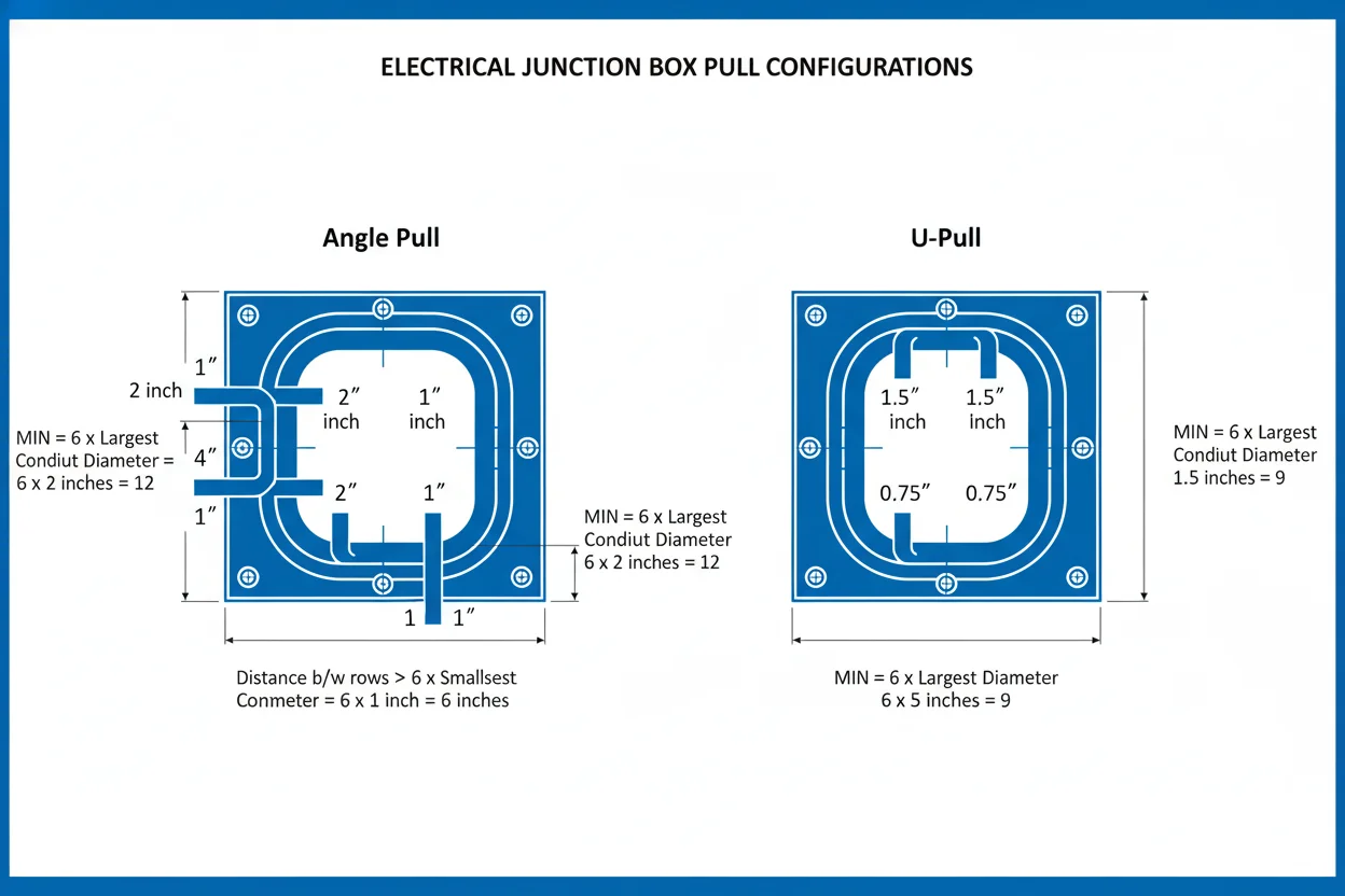 Angle Pull and U-Pull Configuration Diagram