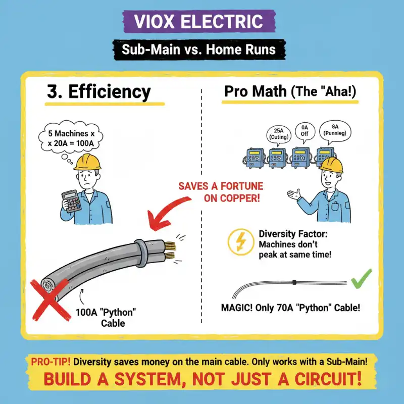 Efficiency (The "Magic" of the Diversity Factor)