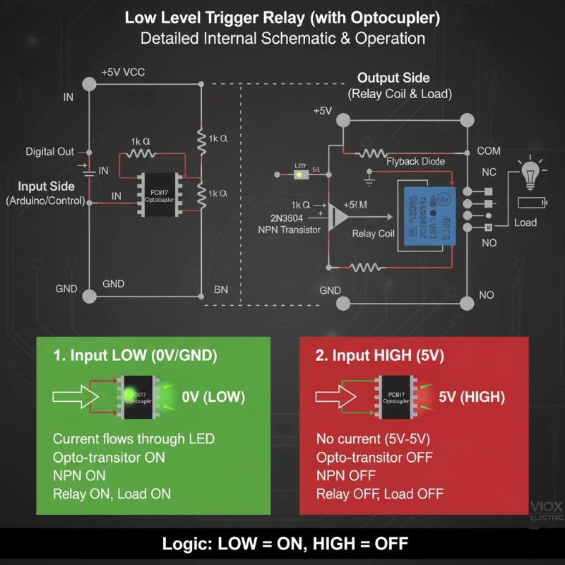 Low Level Trigger Relay (with Optocoupler)