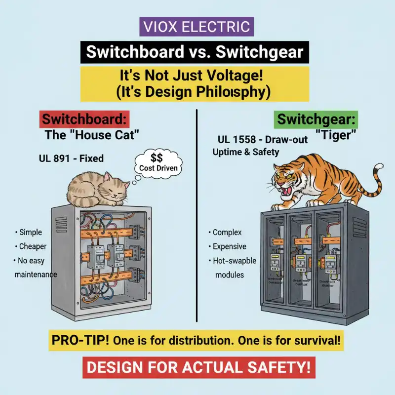 Switchboard vs Switchgear