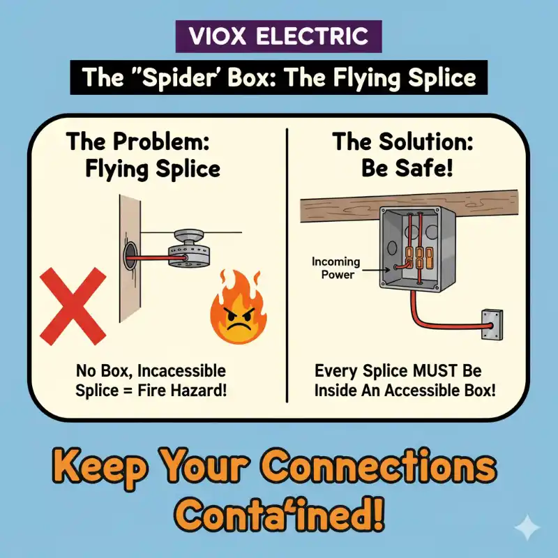 The "Flying Splice": A Hidden Violation