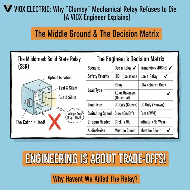 The Middle Ground: The Solid State Relay (SSR)