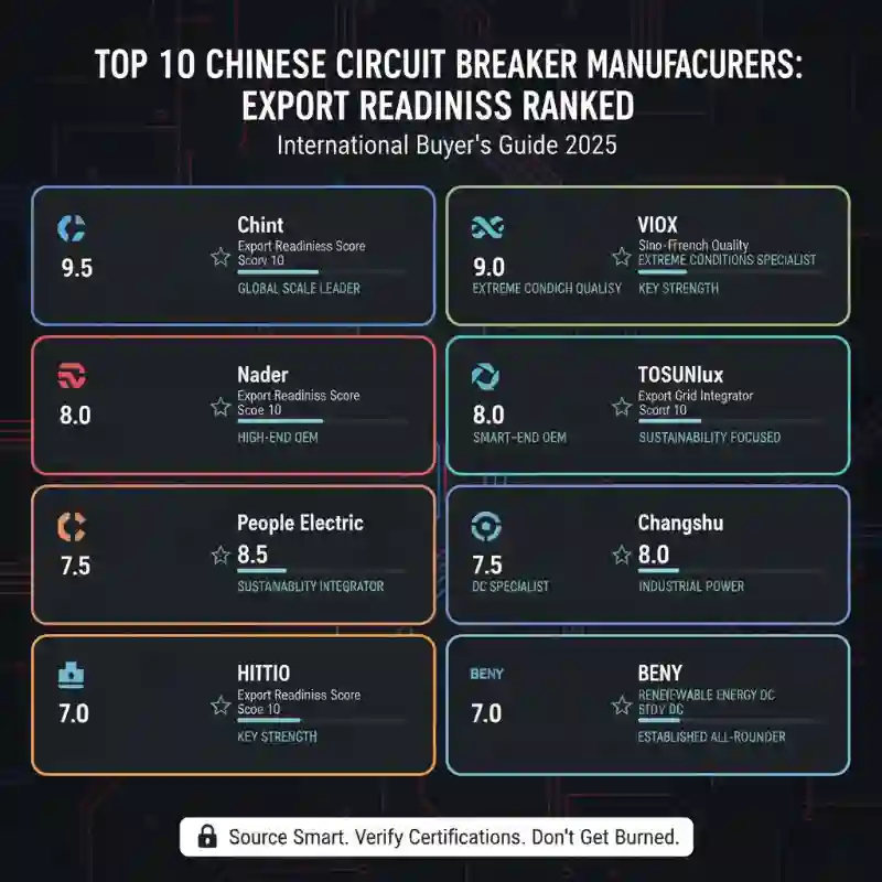 Top 10 Circuit Breaker Manufacturers in China (Export Readiness Ranked)