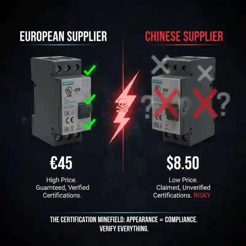 circuit breaker European supplier vs chinese supplier