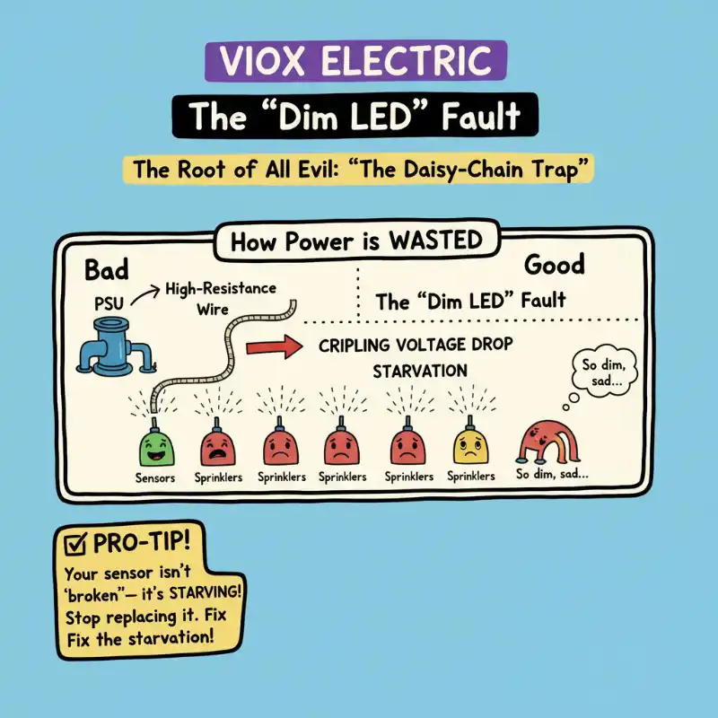 explaining "The Daisy-Chain Trap" in more detail, highlighting the "starving" effect