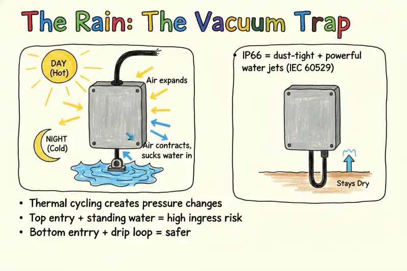 the rain the vacuum trap