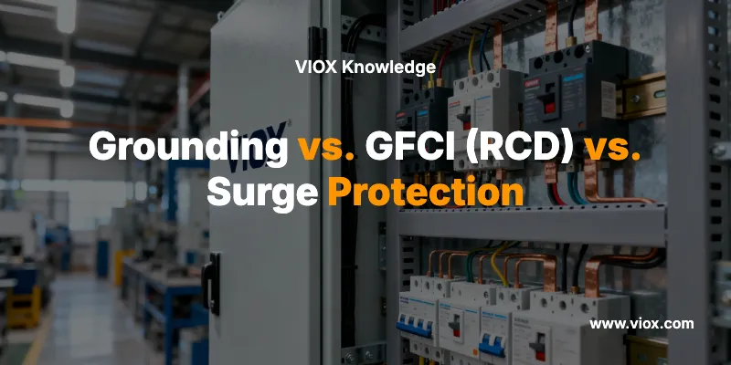 접지 vs. GFCI (RCD) vs. 서지 보호