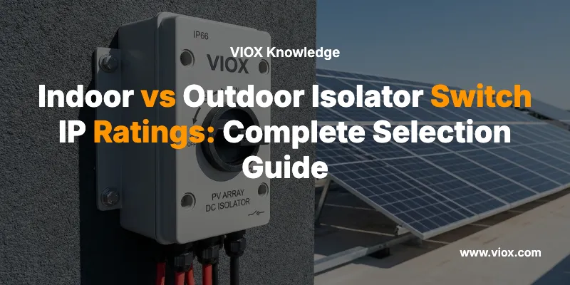 Indoor vs Outdoor Isolator Switch IP Ratings