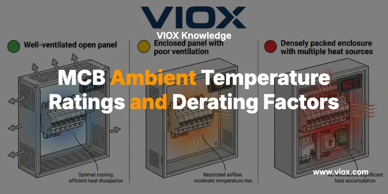MCB 주변 온도 정격 및 디레이팅 계수