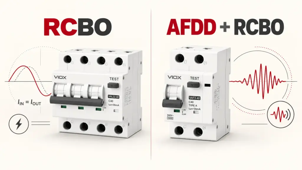 RCBO vs AFDD: Differences, Protection Gaps & When You Need Both